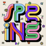 curvy colorful typography font