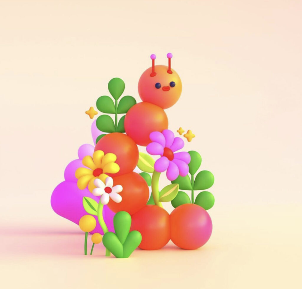 Fruity Butterfly in 3D